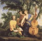 Melpomene,Erato und Polymnia (mk08) Eustache Le Sueur